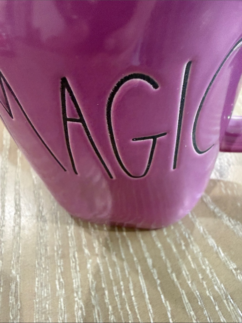 RAE DUNN HALLOWEEN Purple Magic & Orange Fang-Tastic Ceramic Mugs SET OF 2 NWT - Picture 6 of 10